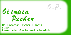 olimpia pucher business card